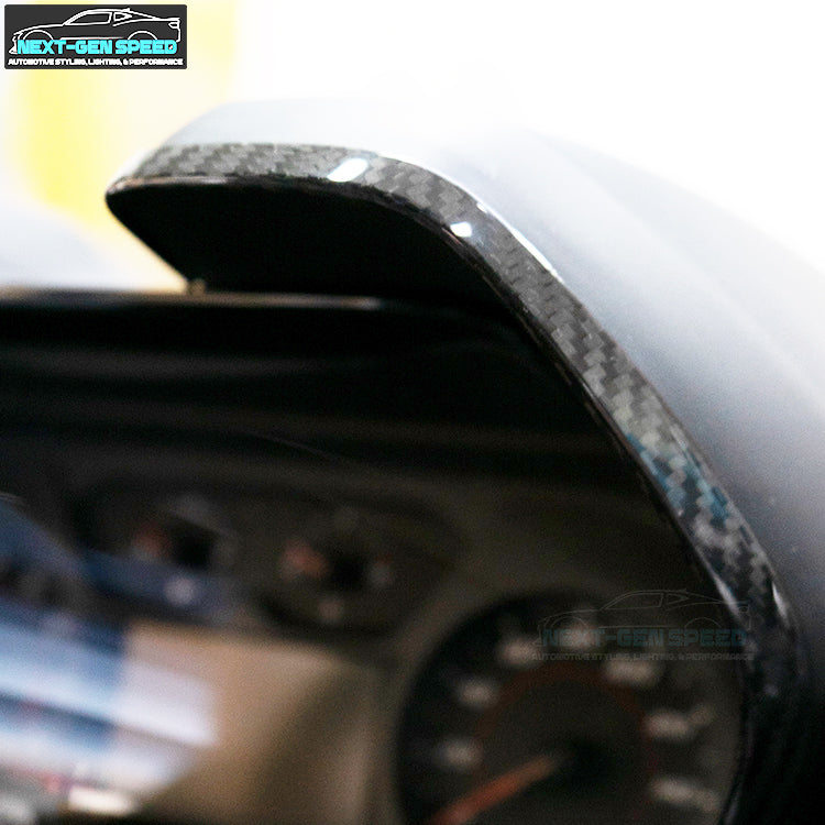 2016 - 24 Camaro Real Carbon Fiber Speedometer Trim Covers in Black / Red / Blue