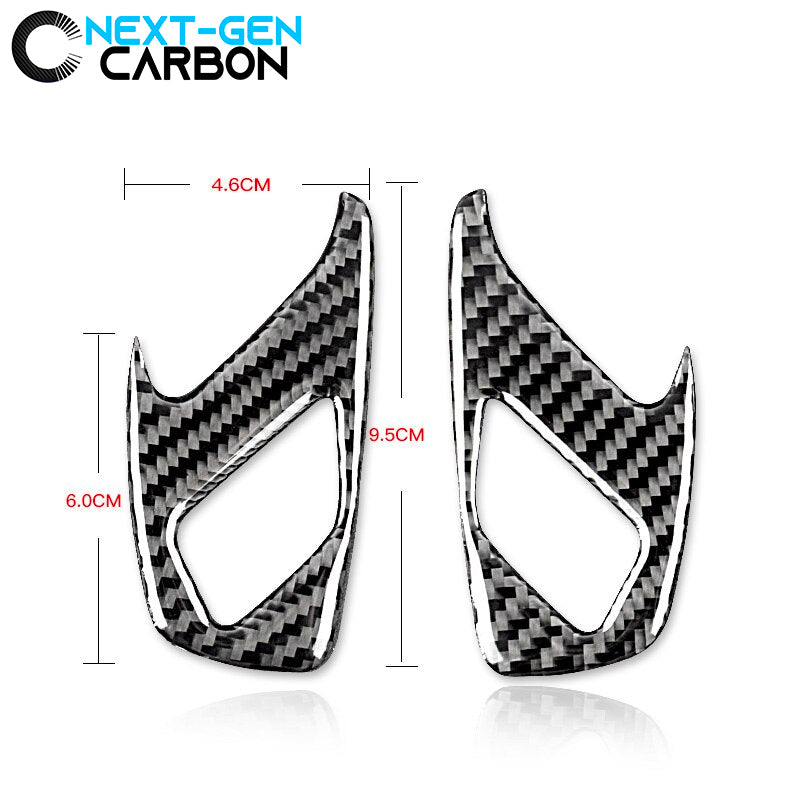 2016 - 24 6th Gen Camaro Carbon Fiber Interior Door Lock Trim Covers | Next-Gen Carbon image 2