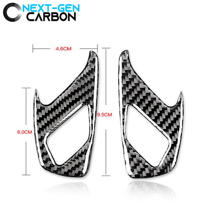 2016 - 24 6th Gen Camaro Carbon Fiber Interior Door Lock Trim Covers | Next-Gen Carbon image 2