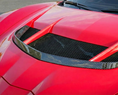 C8 Corvette ZR1 Style Functional Hood | Carbon Fiber image 3