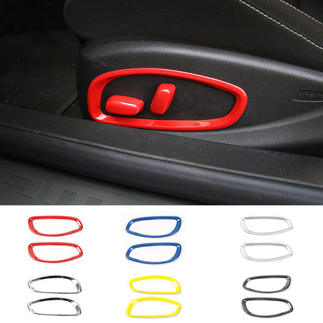 2016 - 24 Camaro Seat Trim Frame Cover Kit Colored/Carbon Fiber image 0