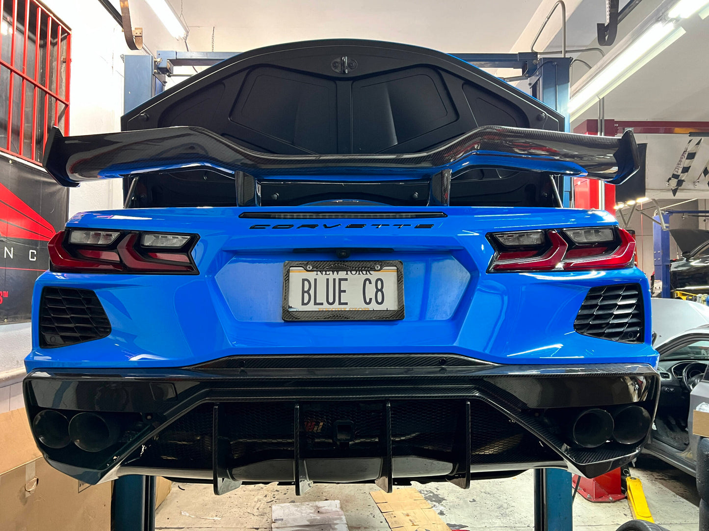 C8 Corvette Carbon Fiber Z06 Style Spoiler for Stingray | Next-Gen Carbon
