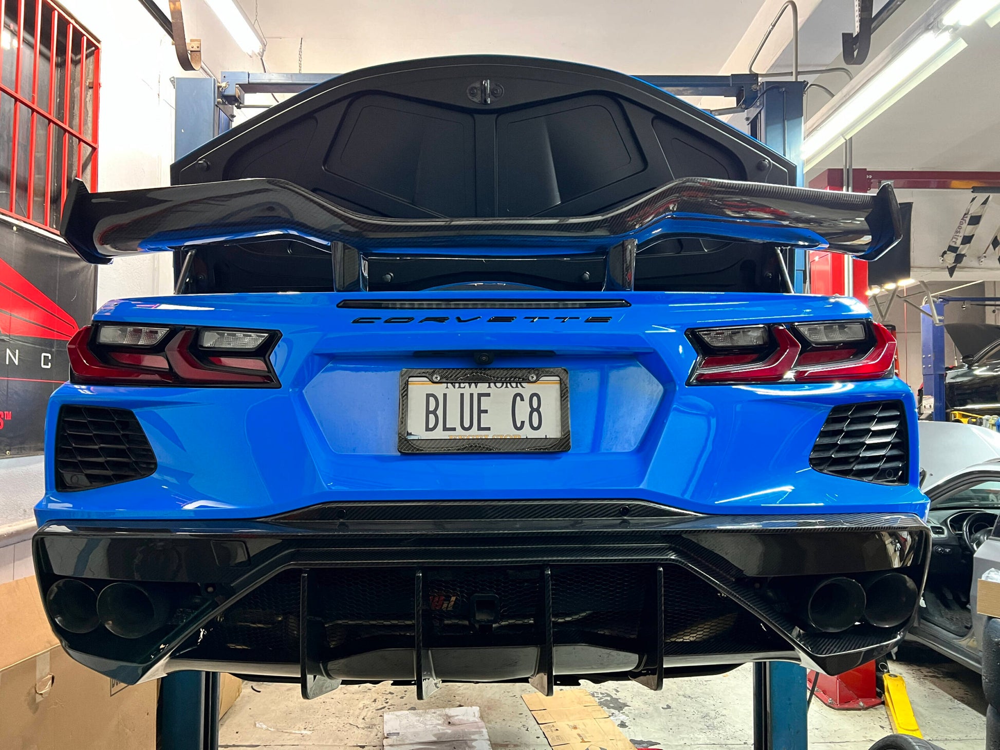 C8 Corvette Carbon Fiber Z06 Style Spoiler for Stingray | Next-Gen Carbon