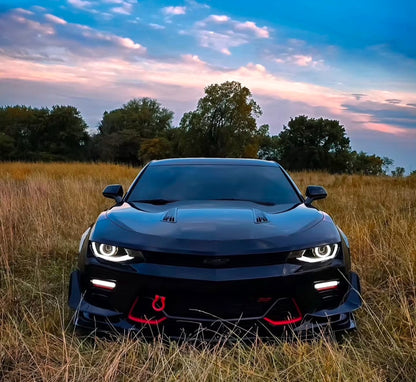 2016 - 18 Camaro Prebuilt Color Changing Headlights | Flowseries/RGB | Halo Ring | Demon Eye image 14