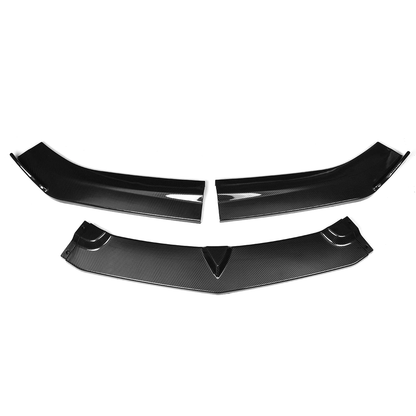2016 - 24 Camaro Gloss Black/Carbon Fiber 3PC Front Splitter Lip | LT/RS/SS/LT1