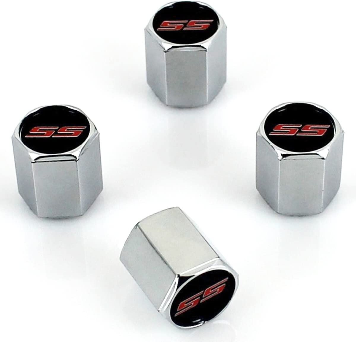 Camaro SS Elite Gloss Black SS Valve Stem Caps image 1