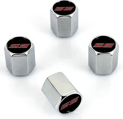 Camaro SS Elite Gloss Black SS Valve Stem Caps image 1
