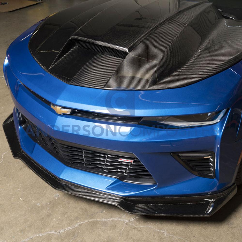 2016 - 24 6th Gen Camaro SS Type-AZ Carbon Fiber Front Splitter Lip | Anderson Composites