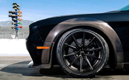 2018 - 24 Challenger Widebody Real Carbon Fiber Front Splitter | Hellcat / Demon / Redeye / Scatpack