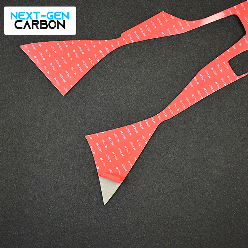 2016 - 24 Camaro Real Carbon Fiber Center Console Overlay Cover | Black / Red Carbon