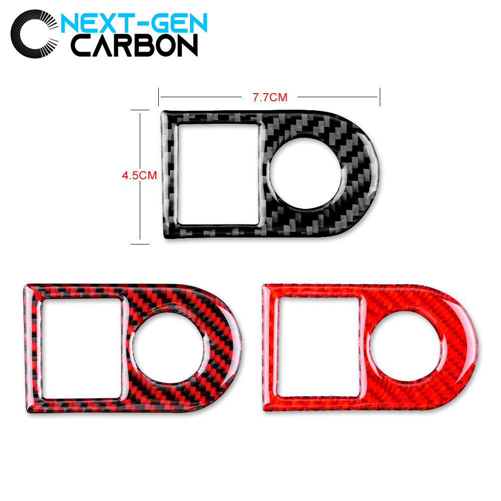 2010 - 15 Camaro Real Carbon Fiber HUD Switch Trim | Black / Red Carbon