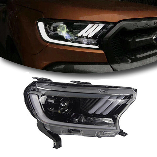 2015 - 24 Ford Ranger Mustang Style Headlights (HID or Halogen)