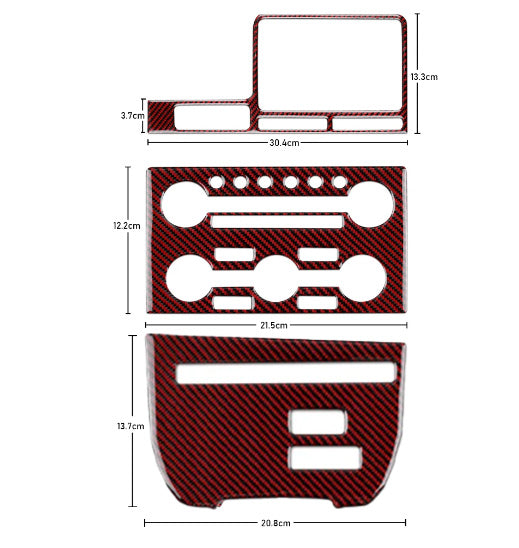 2008 - 16 Nissan GTR R35 Carbon Fiber Central Control Trim Kit | Next-Gen Carbon