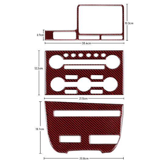 2008 - 16 Nissan GTR R35 Carbon Fiber Central Control Trim Kit | Next-Gen Carbon