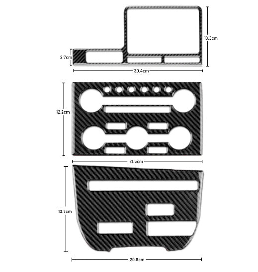 2008 - 16 Nissan GTR R35 Carbon Fiber Central Control Trim Kit | Next-Gen Carbon