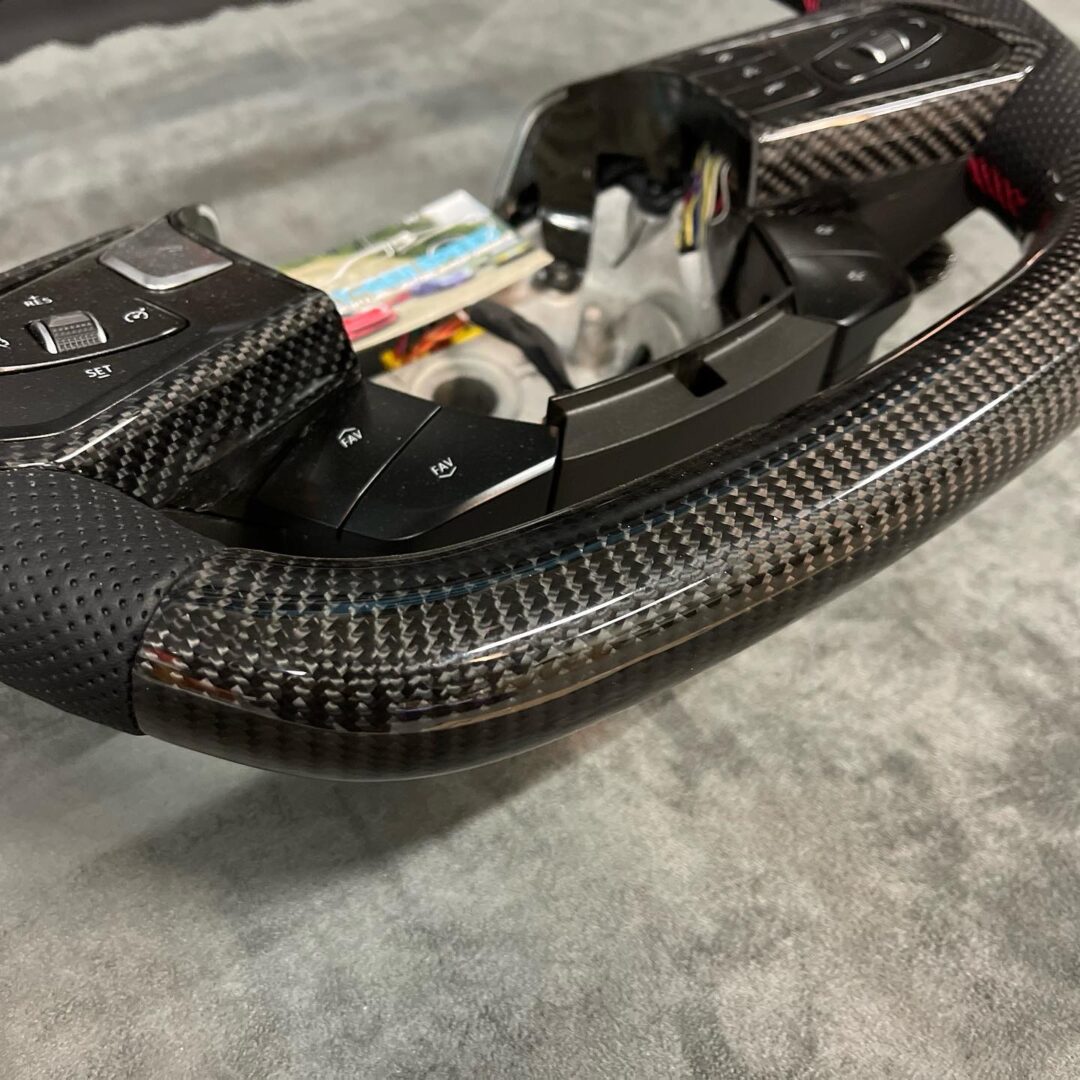 C8 Corvette Carbon Fiber Steering Wheel (Complete/Heated) - Customizable | Stingray / Z06 / E-Ray