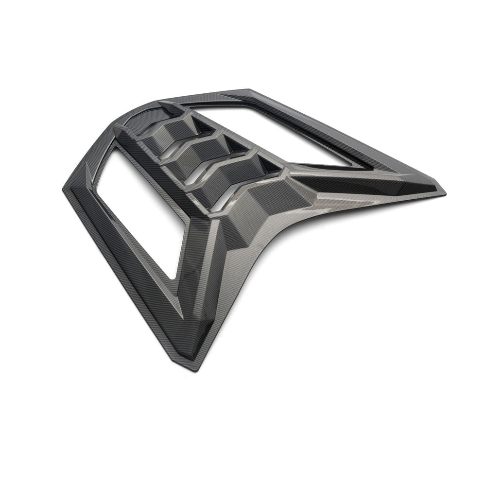 C8 Corvette Coupe Rear Split Rear Window Louvers | (Gloss Black, Carbon Fiber Look)