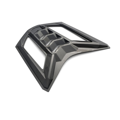 C8 Corvette Coupe Rear Split Rear Window Louvers | (Gloss Black, Carbon Fiber Look)