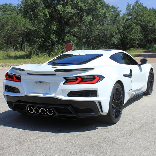 C8 Corvette Center Exit Rear Diffuser + Exhaust Tips + Mesh Grille