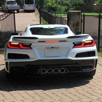 C8 Corvette Center Exit Rear Diffuser + Exhaust Tips + Mesh Grille