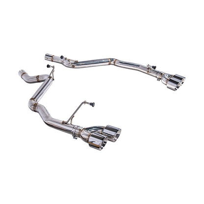 2024+ Mustang GT S650 Muffler Delete Axel Back Quad Tips Exhaust