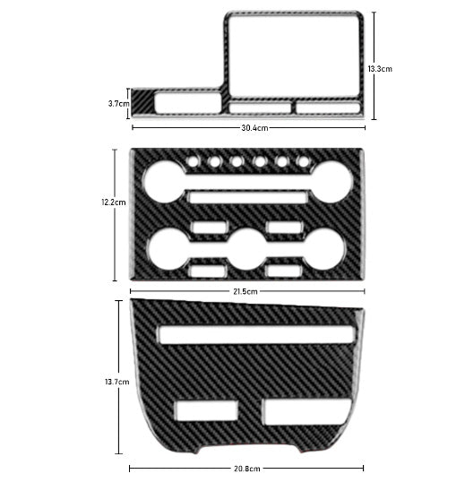 2008 - 16 Nissan GTR R35 Carbon Fiber Central Control Trim Kit | Next-Gen Carbon