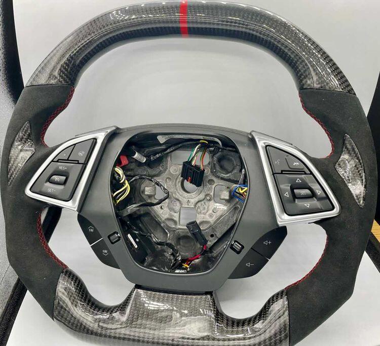 2016-24 Camaro Custom Carbon Fiber Steering Wheel (Complete/Heated) | Next-Gen Carbon