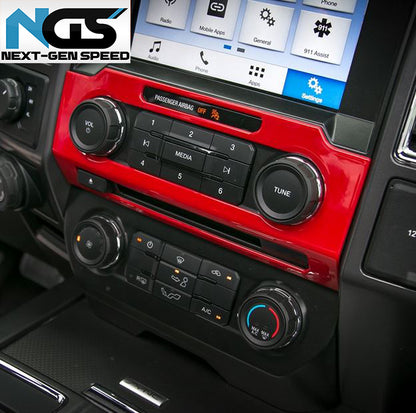 2016 - 24 Ford F-150 Radio Trim Frame Cover (5 Finishes)