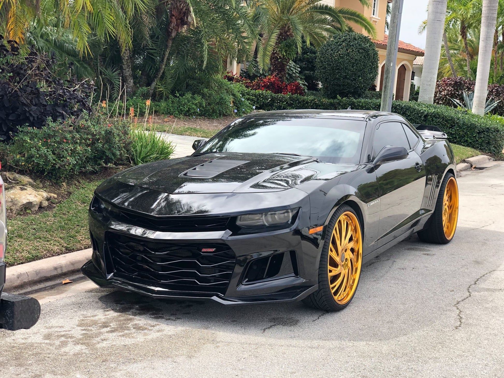 2014 - 15 Camaro 6th Gen Style ZL1 Front Bumper + Hood Kit