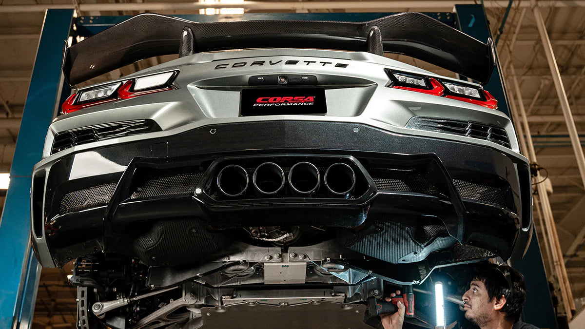 C8 Corvette Z06 Corsa 3.0" Cat-Back Track Quad Exhaust System