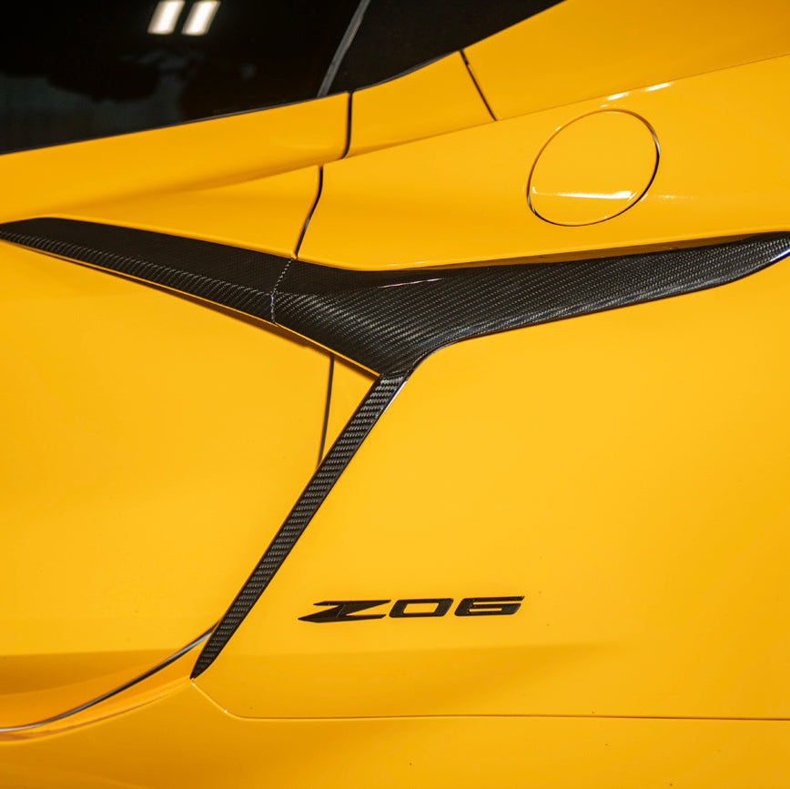 C8 Corvette Carbon Fiber Z06 Door Exterior Handle Garnish Replacement