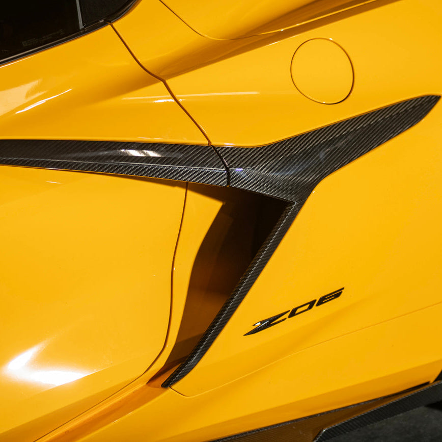 C8 Corvette Carbon Fiber Z06 Door Exterior Handle Garnish Replacement