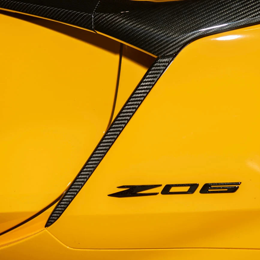 C8 Corvette Carbon Fiber Z06 Door Exterior Handle Garnish Replacement