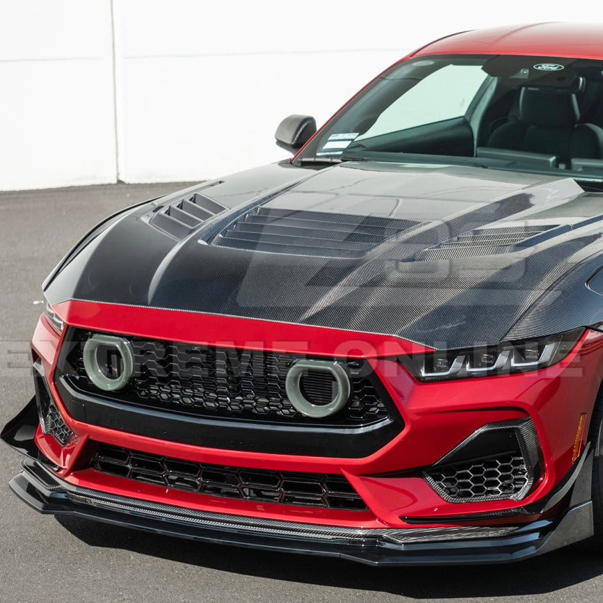 2024+ Mustang S650 GTV Style Gloss Black Front Lip Splitter