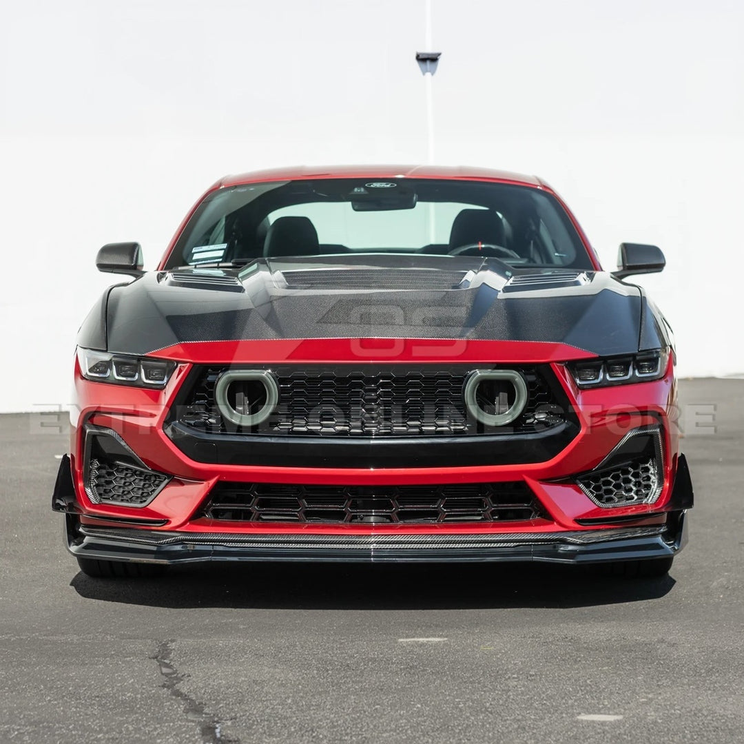 2024+ Mustang S650 GTV Style Gloss Black Front Lip Splitter