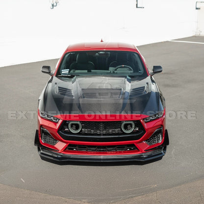 2024+ Mustang S650 GTV Style Gloss Black Front Lip Splitter