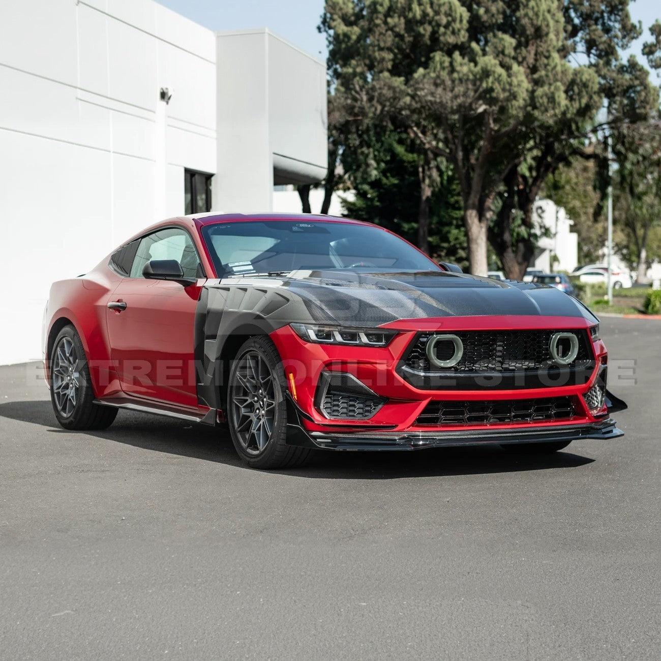 2024+ Mustang S650 GTV Style Gloss Black Front Lip Splitter