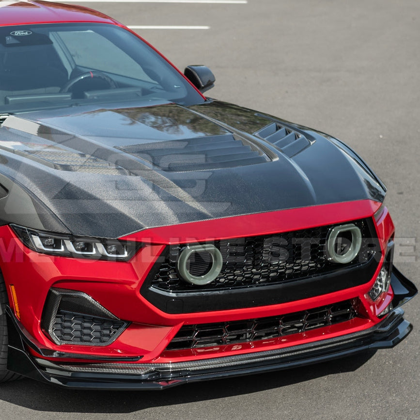 2024+ Mustang S650 GTV Style Gloss Black Front Lip Splitter