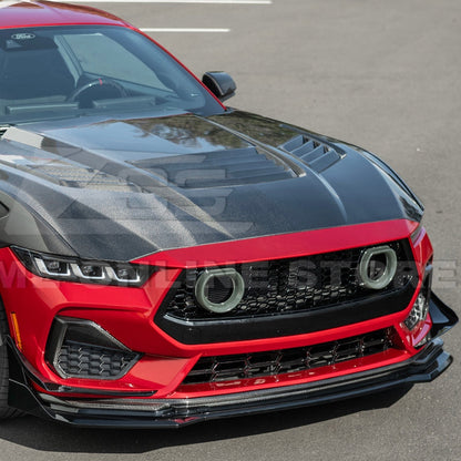 2024+ Mustang S650 GTV Style Gloss Black Front Lip Splitter