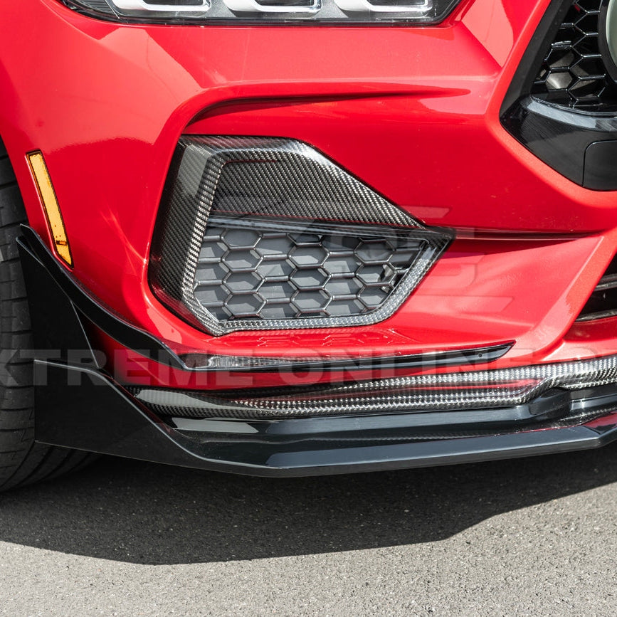 2024+ Mustang S650 GTV Style Gloss Black Front Lip Splitter