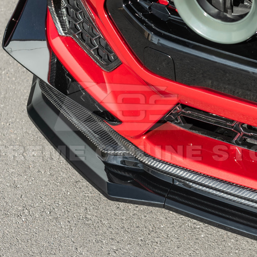 2024+ Mustang S650 GTV Style Gloss Black Front Lip Splitter