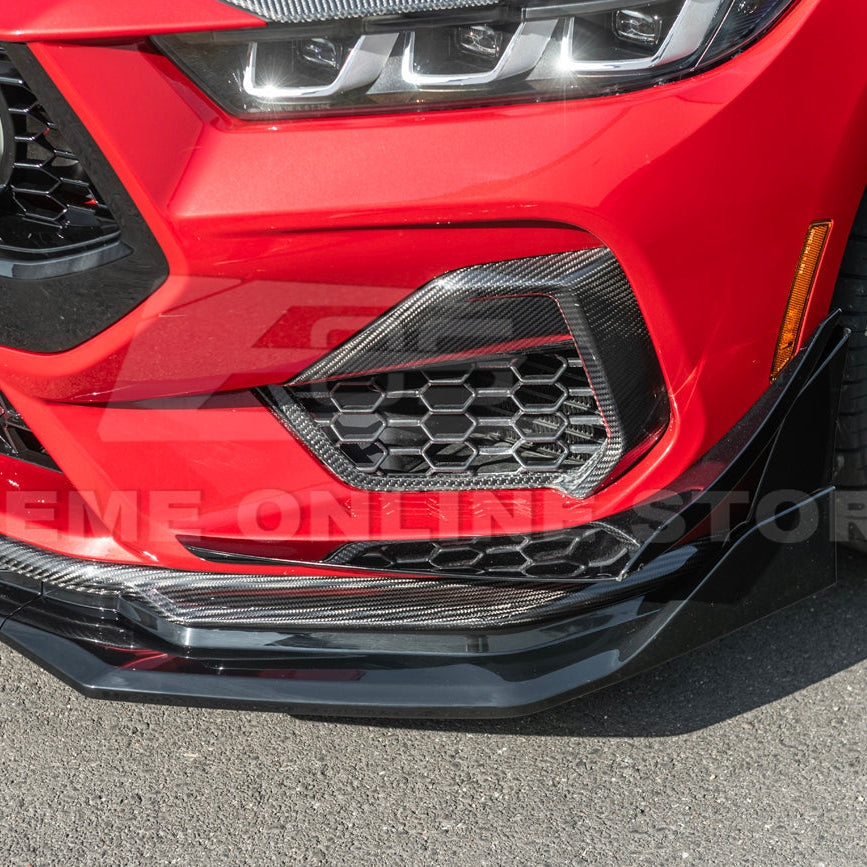 2024+ Mustang S650 GTV Style Gloss Black Front Lip Splitter