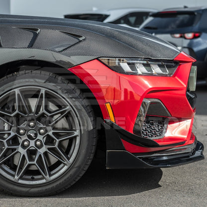 2024+ Mustang S650 GTV Style Gloss Black Front Lip Splitter