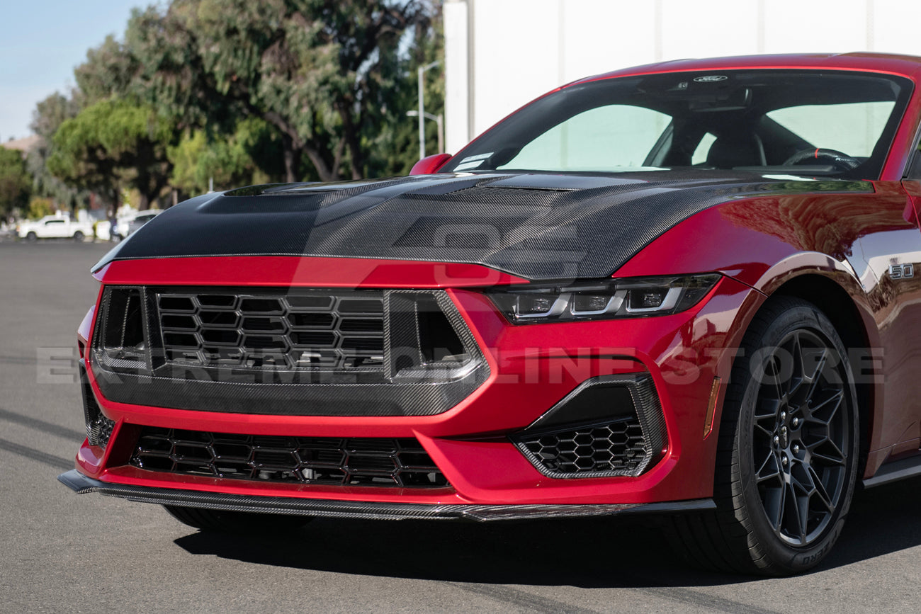 2024+ Mustang S650 Carbon Fiber GTD Style Front Hood