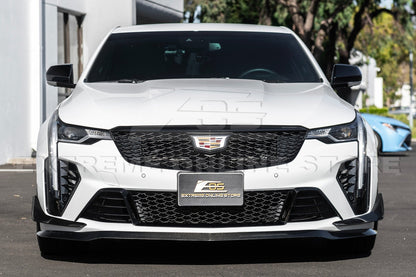 2020+ Cadillac CT4-V Blackwing Front Splitter, Canards, and Side Skirts