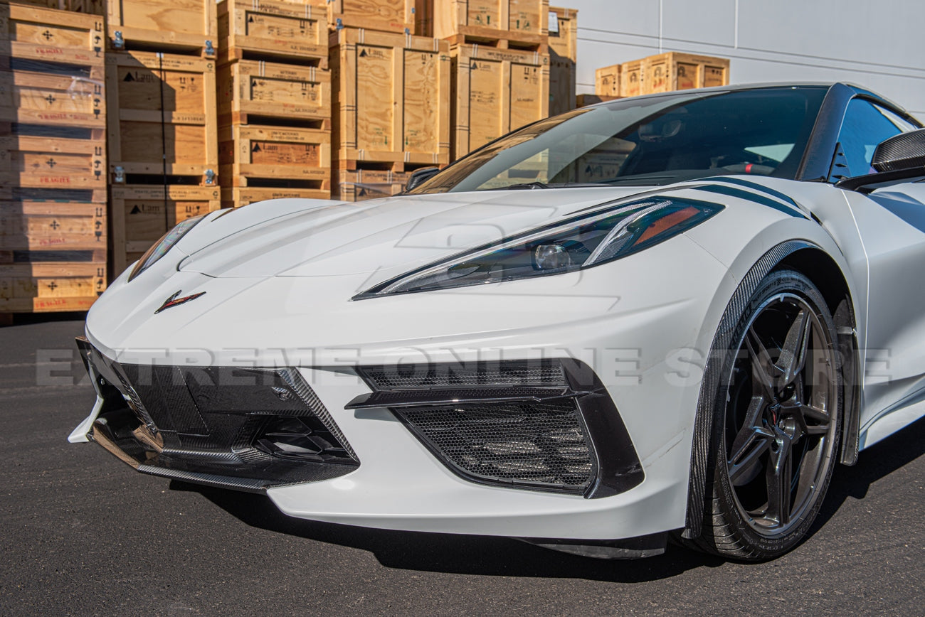 C8 Corvette Stingray Carbon Fiber Front Fascia Grille Cover