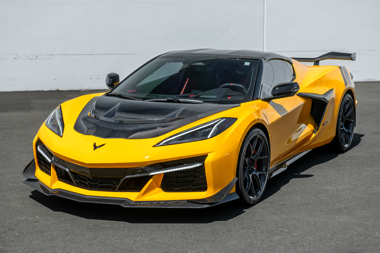 C8 Corvette Z06 Carbon Fiber Sequential LED DRL Light Bar Bezels