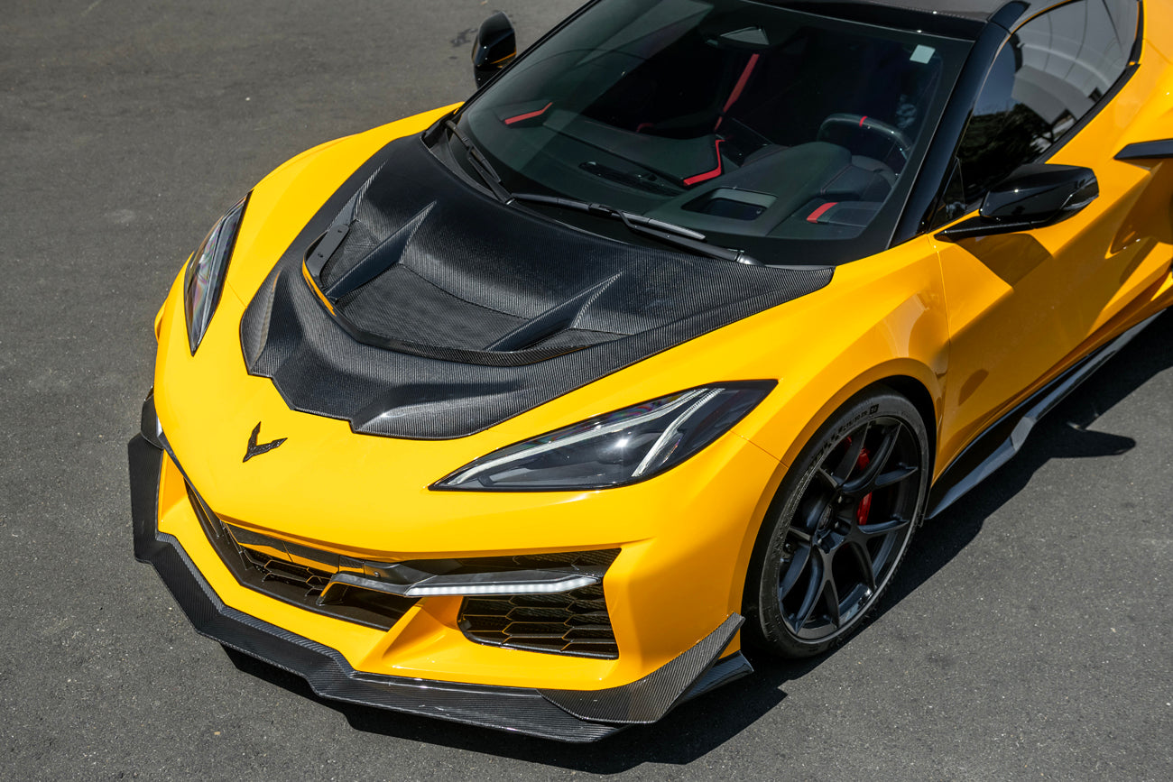 C8 Corvette Z06 Carbon Fiber Sequential LED DRL Light Bar Bezels