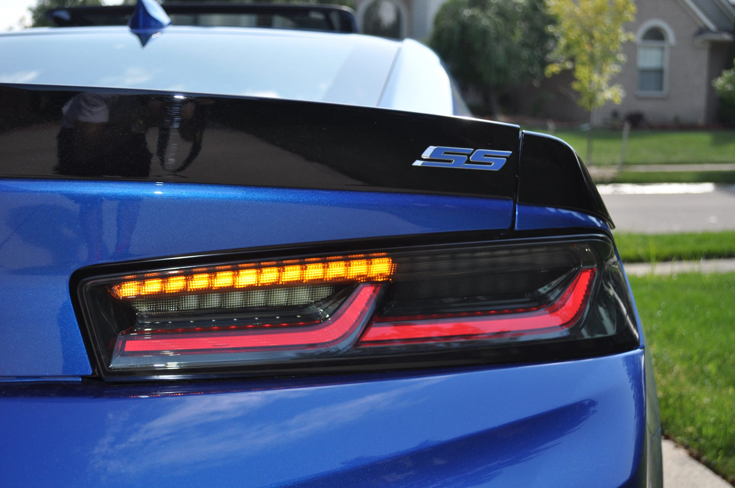 2016 - 18 Camaro Smoked Sequential Tail Lights - Amber Signal
