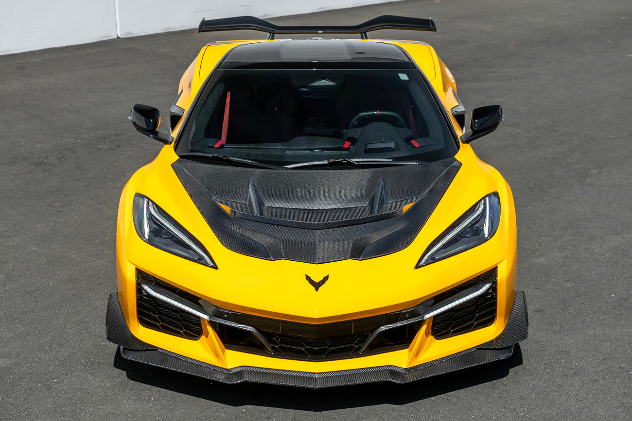 C8 Corvette Z06 Carbon Fiber Sequential LED DRL Light Bar Bezels